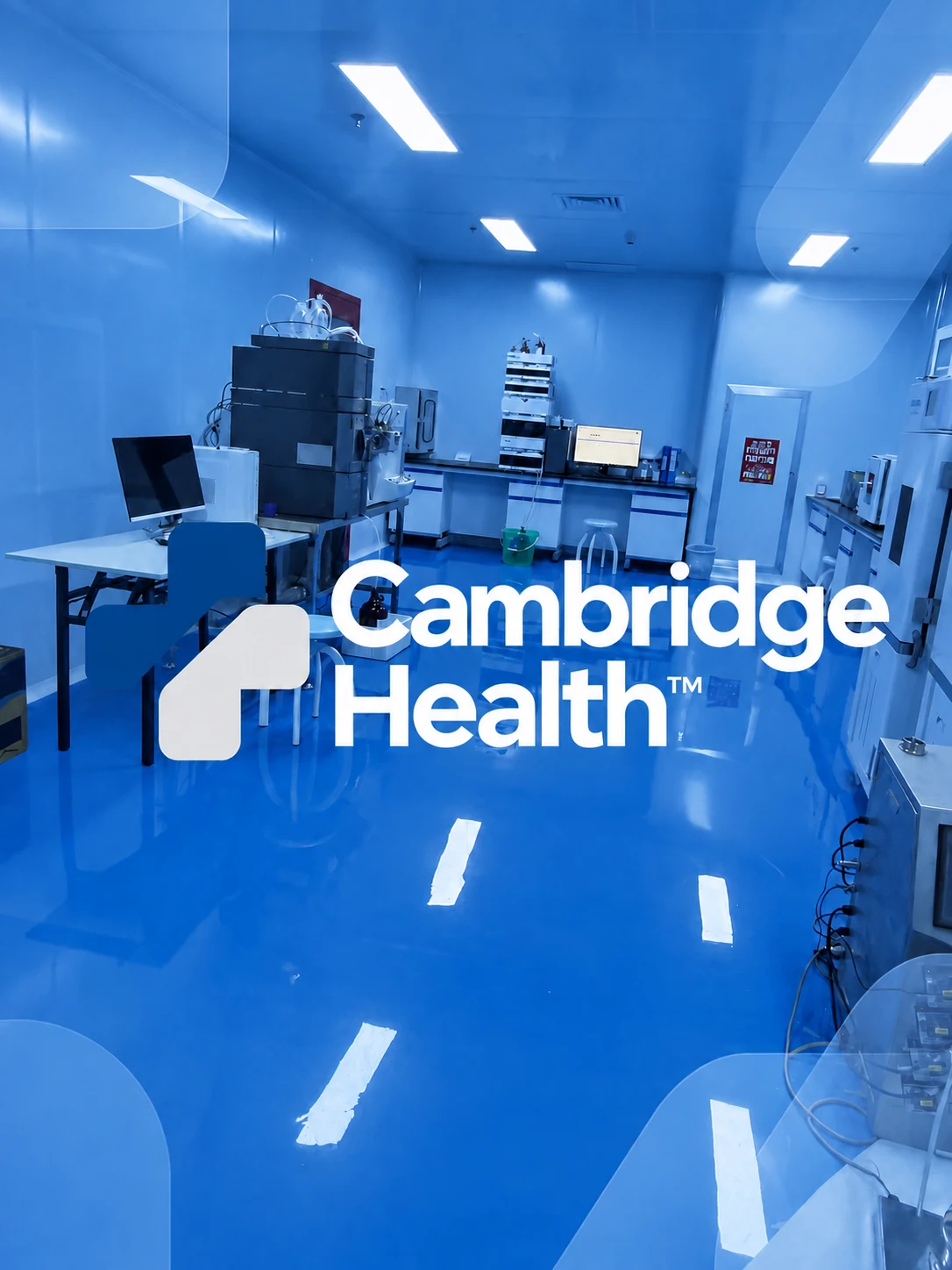 Analytical instruments and workstations in the Cambridge Health testing laboratory