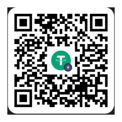 QR code for the Cambridge Health USDT wallet on Ethereum