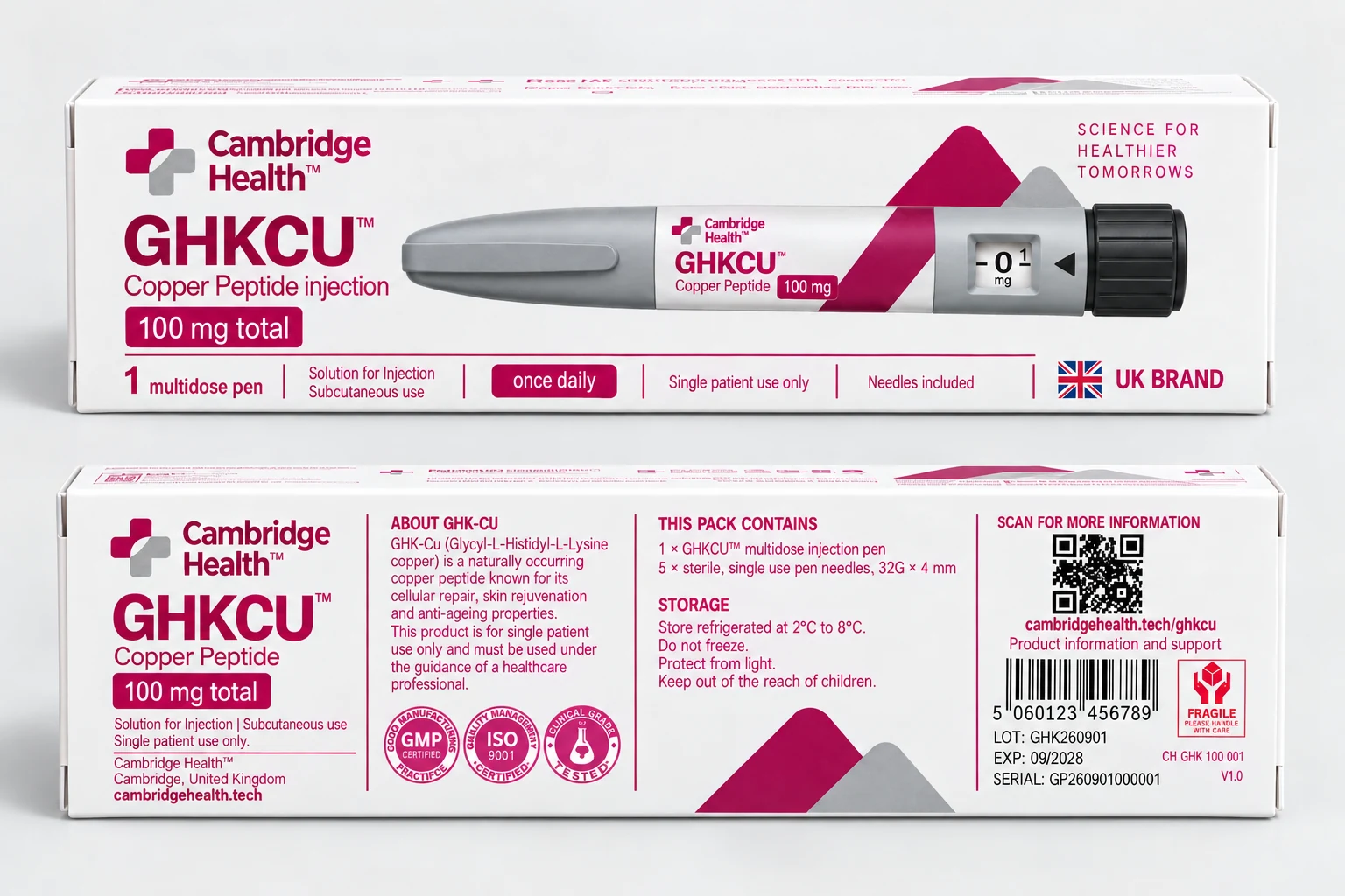 GHK-CU Pen Cambridge Health research pack