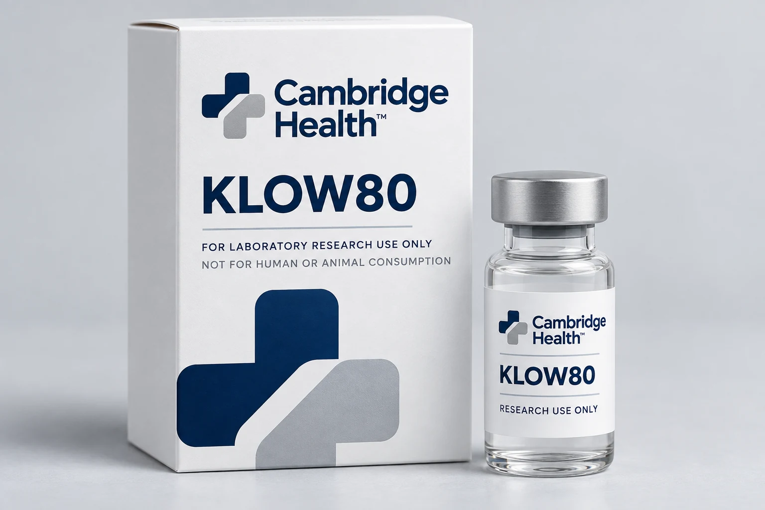 KLOW80 Cambridge Health research packaging mock-up
