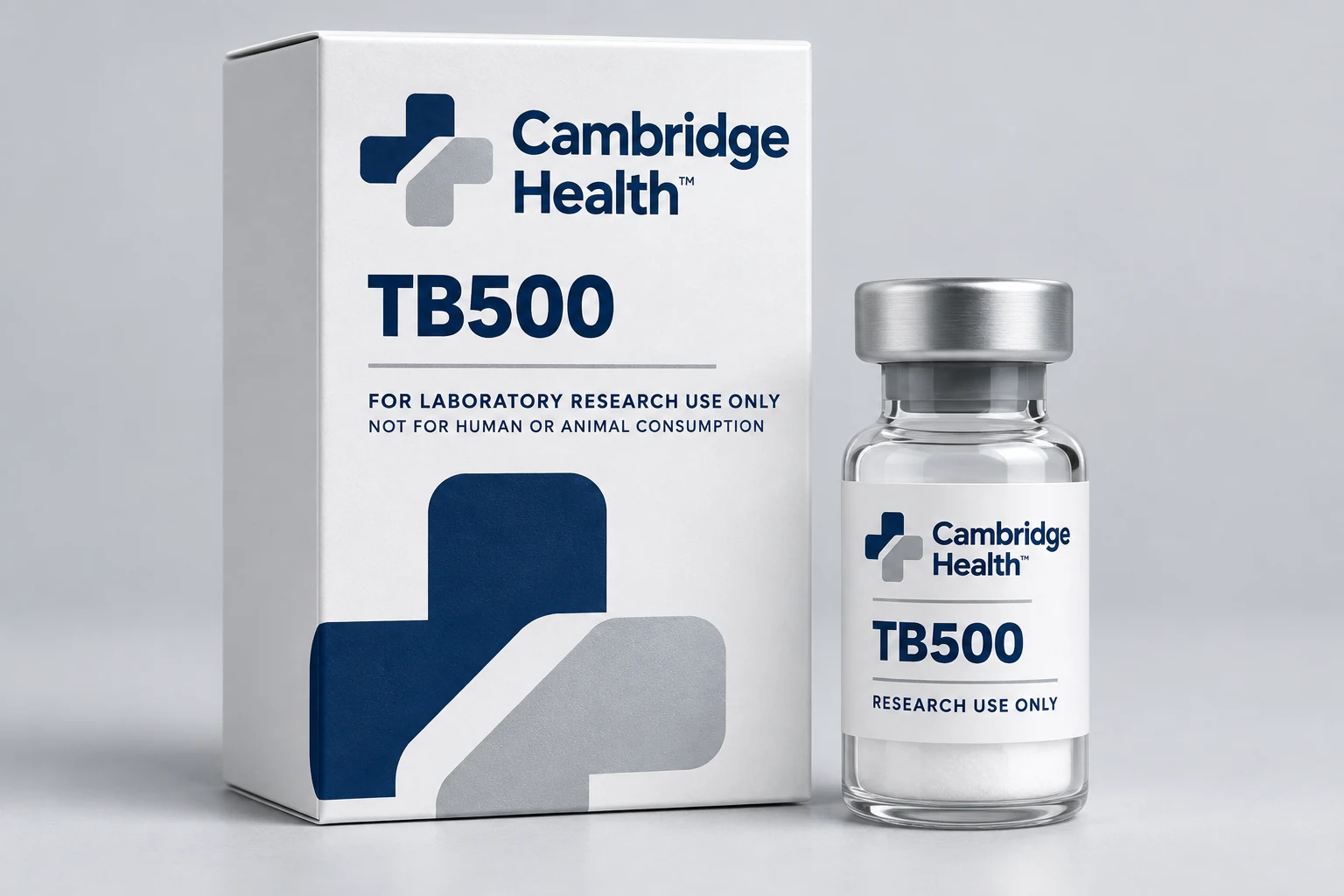 TB500 Cambridge Health research packaging mock-up
